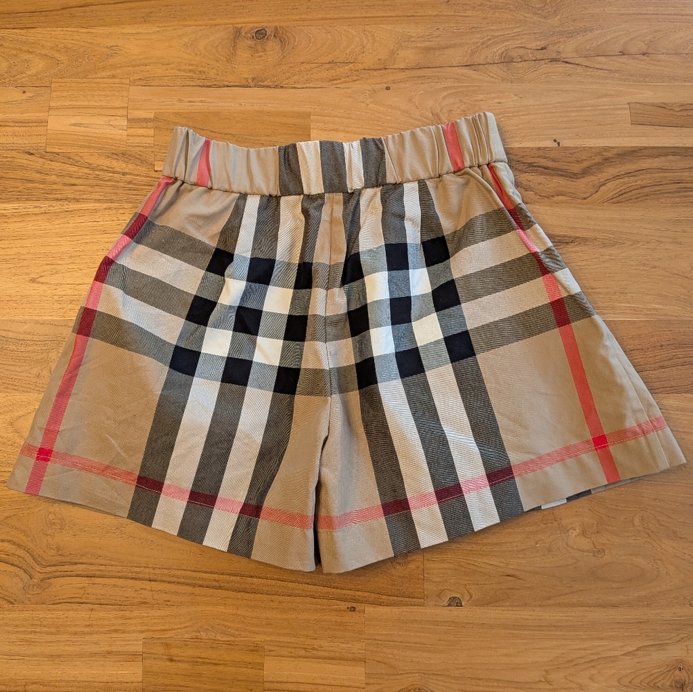 Burberry Girls Nova Check Skort Plaid Pleated Beige Size 6Y (Est.) - Picture 4 of 11